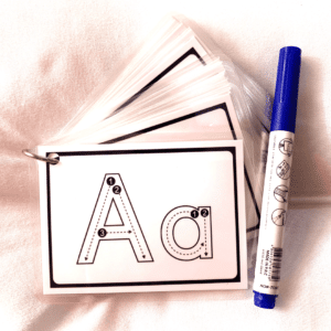 Alphabet Tracing Laminated Flashcards with FREE Marker