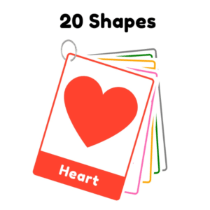 [NEW] 20 Shapes Laminated Flashcards for Kids and Toddlers